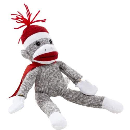 Flying Sock Logo - Promotional Flying Shrieking Classic Sock Monkeys with Custom Logo ...