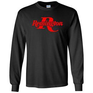 Red Shotgun Logo - Remington Red Logo Long Sleeve Shirt 2nd Amendment Pro Gun Tee ...