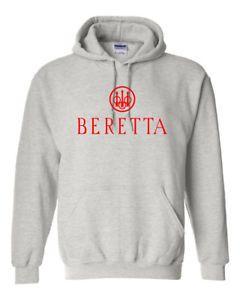 Red Shotgun Logo - Beretta Red Logo Hoodie Sweatshirt Pro Gun Brand 2nd Amendment Rifle ...