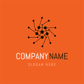 Black and Orange Hexagon Logo - Free Science & Technology Logo Designs | DesignEvo Logo Maker