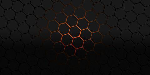 Black and Orange Hexagon Logo - viking75 photo, image, assets