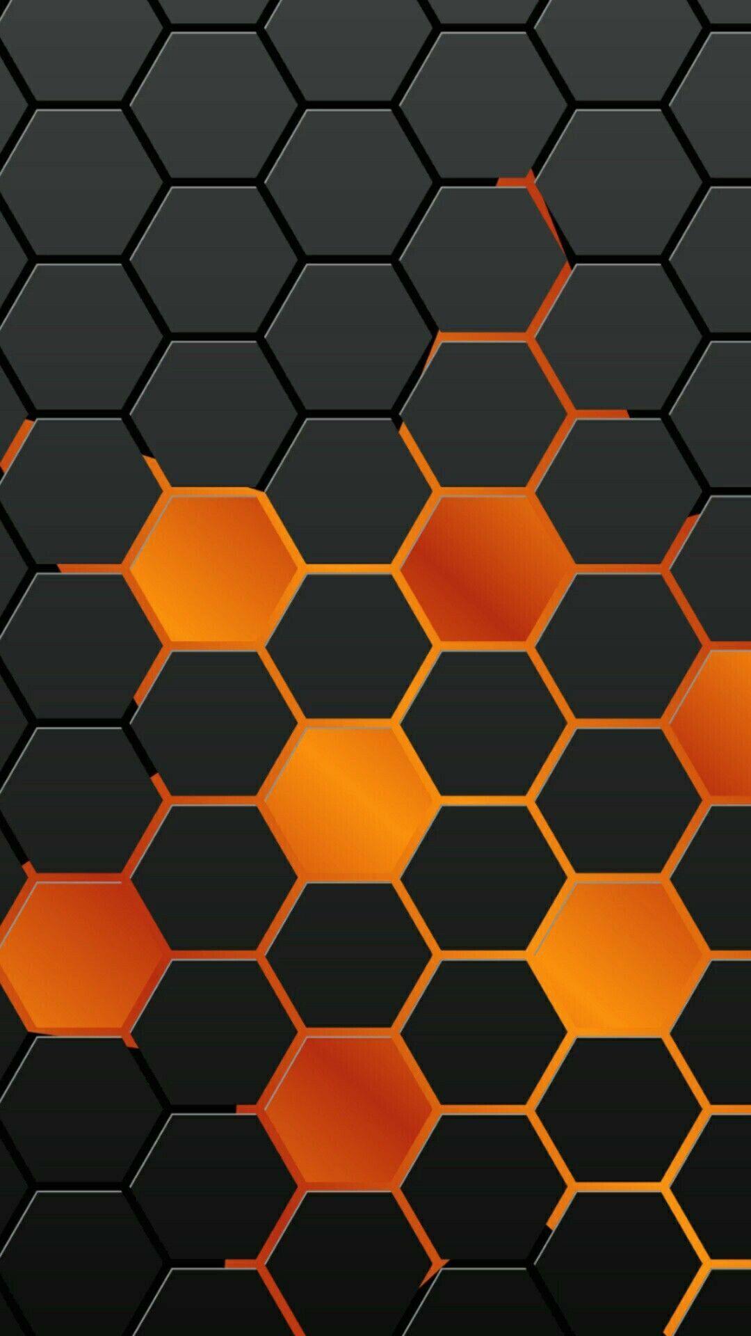 Black and Orange Hexagon Logo - Orange and Black. Orange. Wallpaper, iPhone wallpaper, Wallpaper