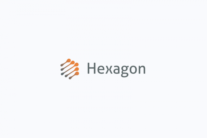 Black and Orange Hexagon Logo - Hexagon logo