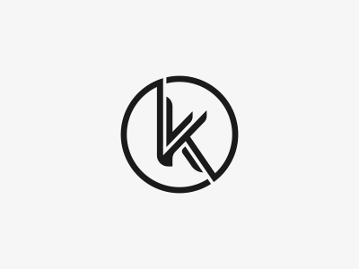 Black Circle K Logo - K Logo Mark Design by Dalius Stuoka. logo designer. Dribbble