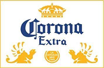 Mexican Beer Logo - Amazon.com: U$TORE Vinyl Sticker CORONA EXTRA Logo Decorative Decal ...