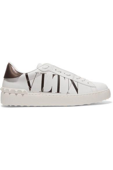 Valentino Garavani Logo - Shoptagr | Valentino Garavani Logo Print Leather Sneakers by Valentino