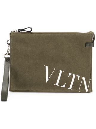 Valentino Garavani Logo - Valentino Valentino Garavani VLTN logo clutch pouch $625 - Shop SS18 ...