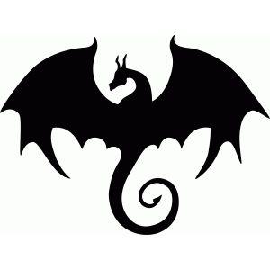 Flying Dragon Logo - Silhouette Design Store - View Design #58912: flying dragon silhouette