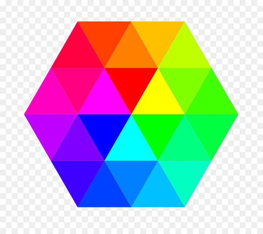 Green Red Pentagon Logo - Hexagon Color Triangle Pentagon Clip art - colored hexagon png ...