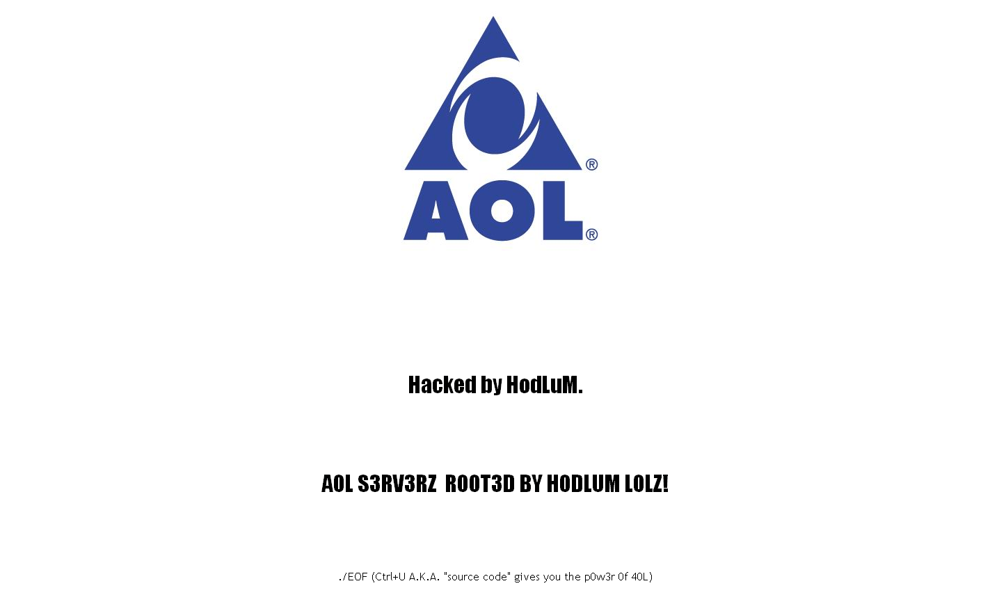 AOL Triangle Logo - AOL website hit by hacker | Digital Trends