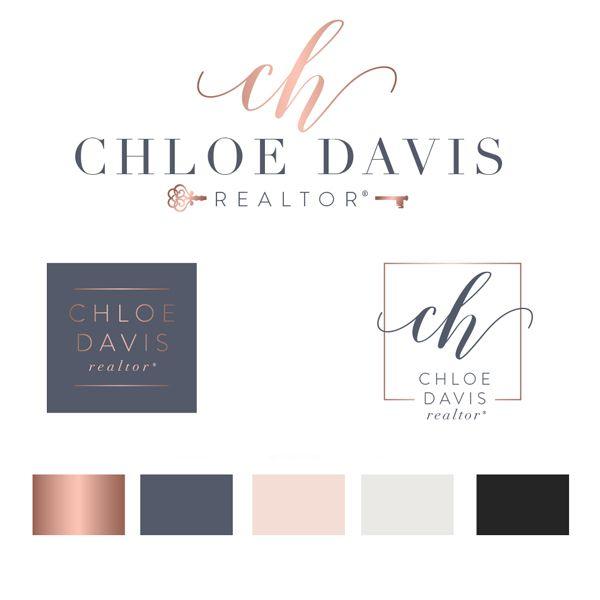 Real Estate Agent Logo - Chloe Davis Logo Set and Mimosas