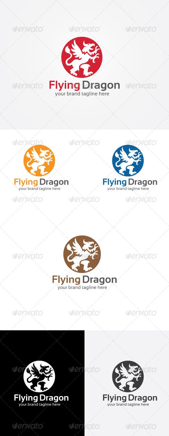 Flying Dragon Logo - Flying Dragon Logo by TobiUchiha | GraphicRiver