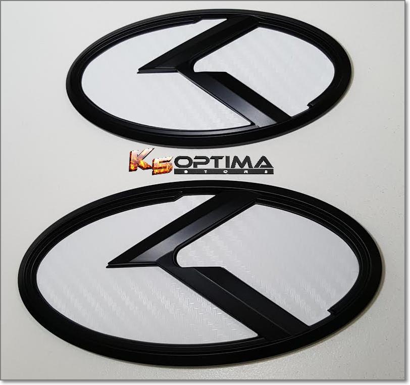 Black Circle K Logo - K5 Optima Store Kia 3.0 K Logo Emblem Sets Black Edition