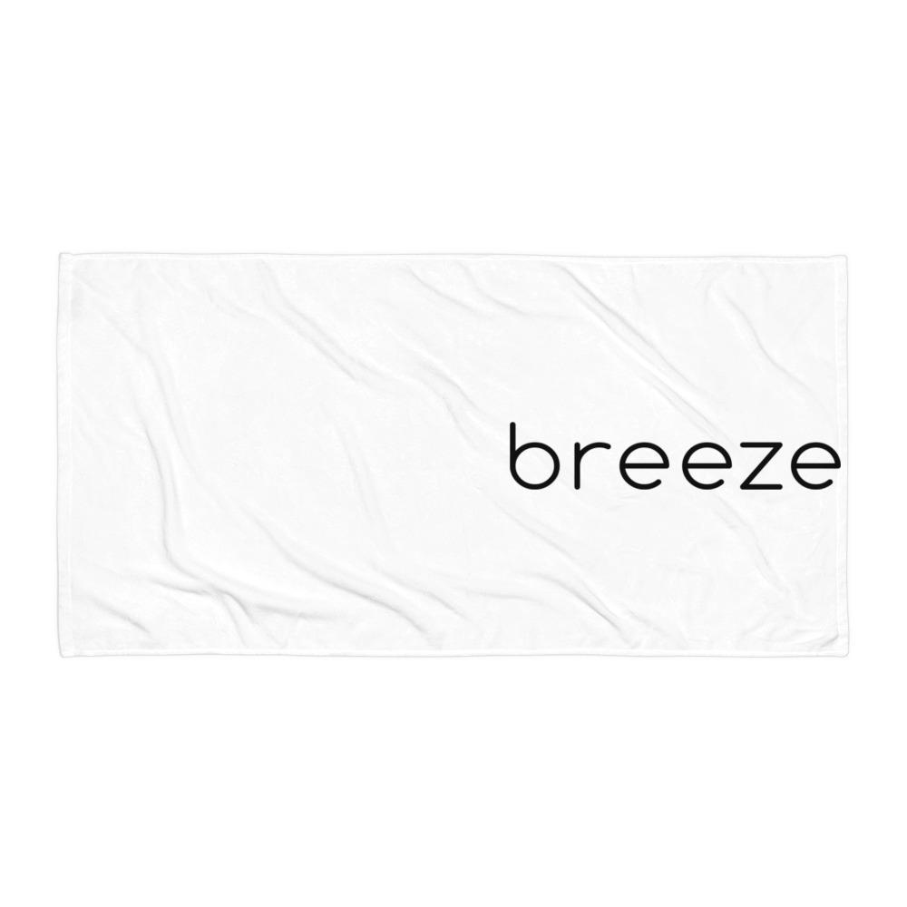 Black Breeze Logo - Beach towel w/ black word logo – Breeze Apparel