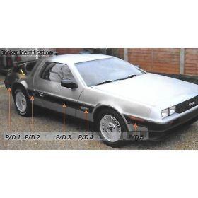 DMC DeLorean Logo - Reproduction Wide Dealer Side Stripe with 3D DMC Logo - DeLorean ...