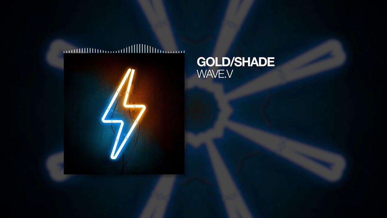 Blue and Gold V Logo - Gold Shade