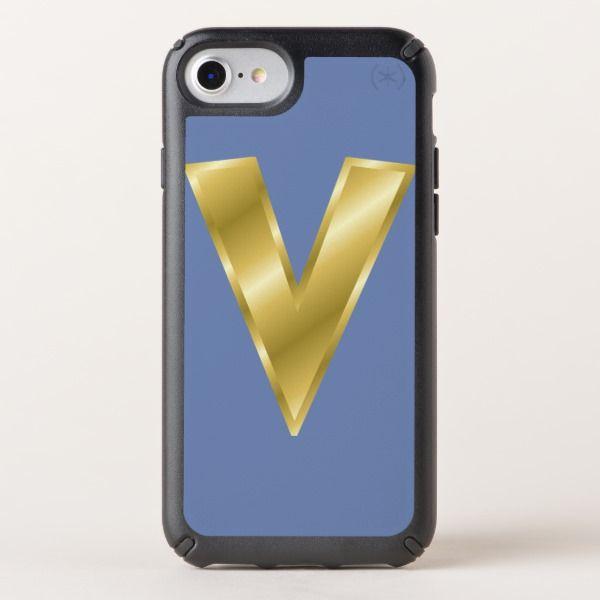 Blue and Gold V Logo - Exclusive Gold V Logo Case Custom Brandable Electronics Gifts for ...