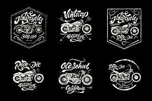Vintage Motorcycle Logo - Vintage Motorcycles Badges Logo Templates Creative Market