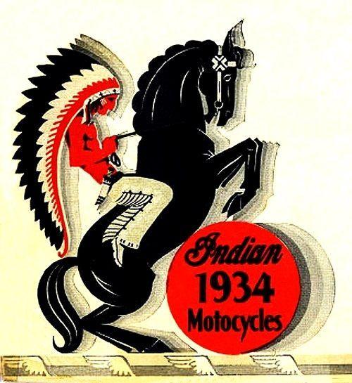 Vintage Motorcycle Logo - Vintage Motorcycle Logo – Indian 1934 | Indian Motorcycles ...