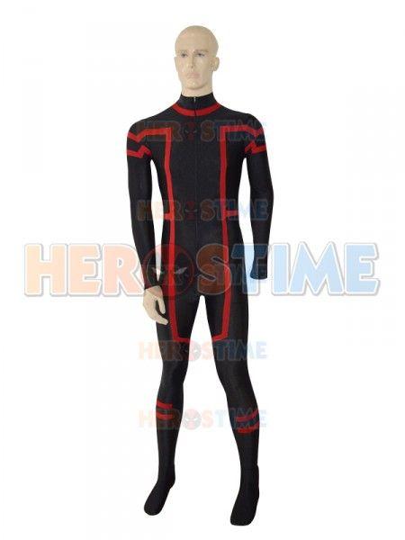 Black and Red Superhero Logo - Black & Red New Custom Superhero Costume