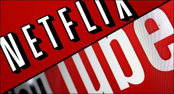 Netflix and YouTube Logo - Netflix and YouTube Dominate Downstream Bandwidth, Fixed and Mobile