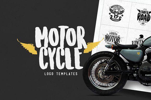 Vintage Motorcycle Logo - Vintage Motorcycle Logo Templates Logo Templates Creative Market