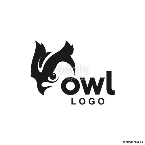 Bird Head Logo - Owl head logo animal modern icon bird creative design