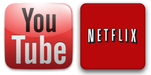 Netflix and YouTube Logo - Youtube Netflix Transparent