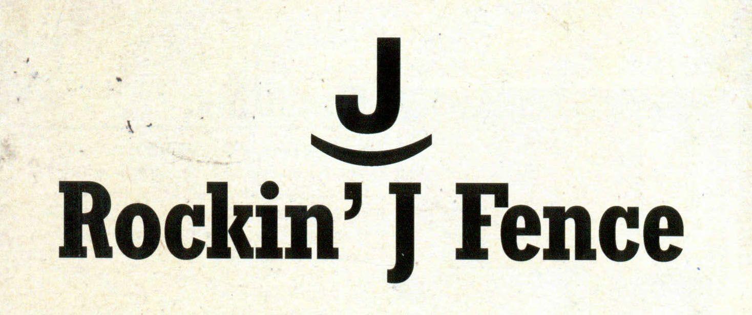 Rockin J Logo - Rockin' J Fence