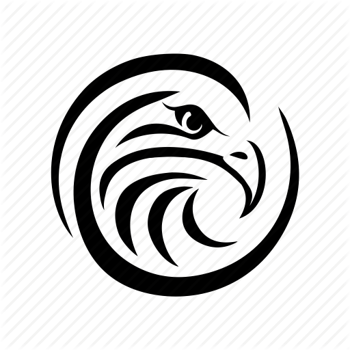 Bird Head Logo - Animal, bird, eagle, head, security, shape, sign icon. Icon
