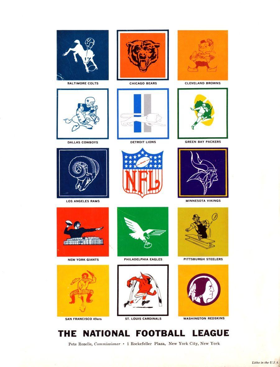 Cool NFL Team Logo - Classic NFL Logos from 1964 | grayflannelsuit.net