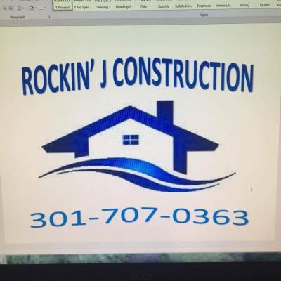 Rockin J Logo - Rockin J Construction - Cumberland, MD