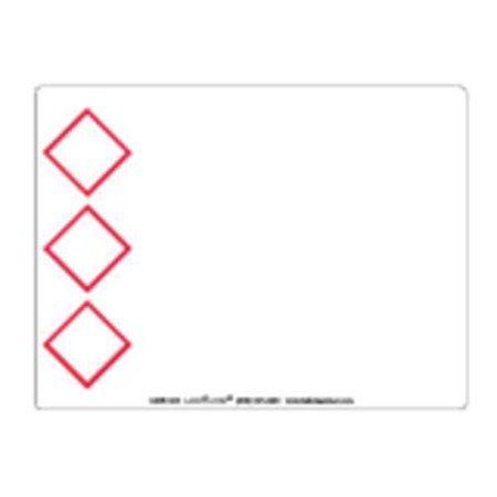 Three Red Diamonds Logo - LABELMASTER GHIS0023 Three Red Diamonds Label,8