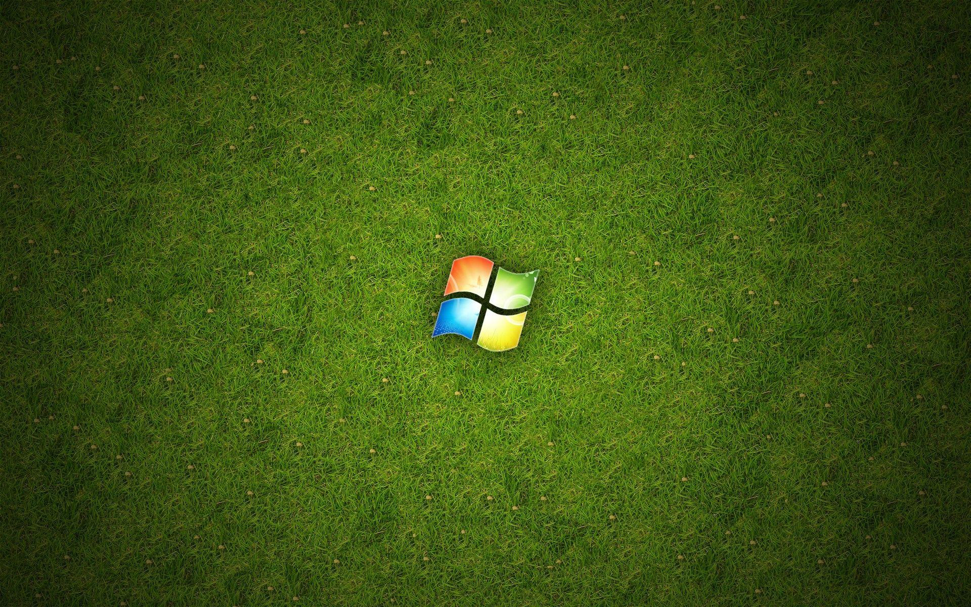 That S A Green Ball Logo - Wallpaper : grass, logo, green, technology, Microsoft Windows, ball ...