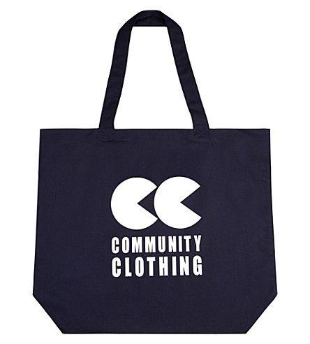 CC Clothing Logo - COMMUNITY CLOTHING - Logo cotton tote bag | Selfridges.com