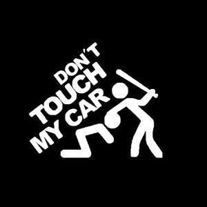 SUV Logo - Car SUV Rear Windshield Bumper Funny Don't Touch My Car Logo Decor ...