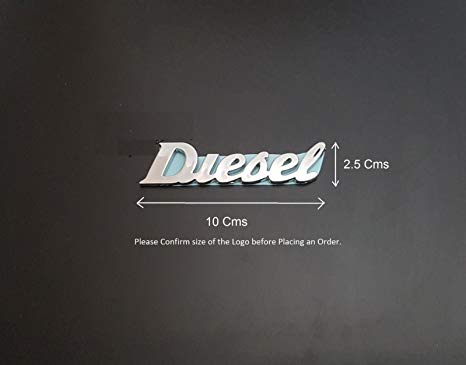 SUV Logo - DELHI TRADERSS Diesel 3D Chrome Plated Emblem Logo Decal For Car/Suv ...