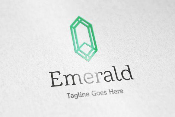 The Emerald Logo - Emerald logo Logo Templates Creative Market