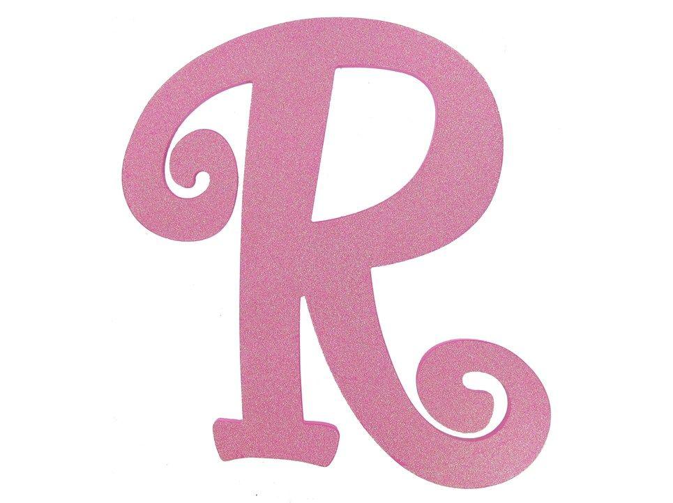 Pink R Logo - 1 2 Hot Pink Glitter Letter. Fun Crafts. Lettering