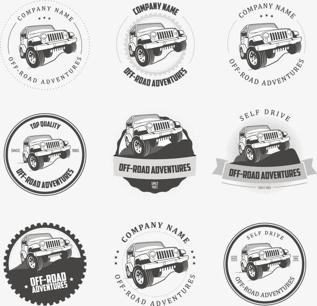 SUV Logo - Creative Suv Advertising Illustrator Vector Material, Jeep Icon, Suv ...