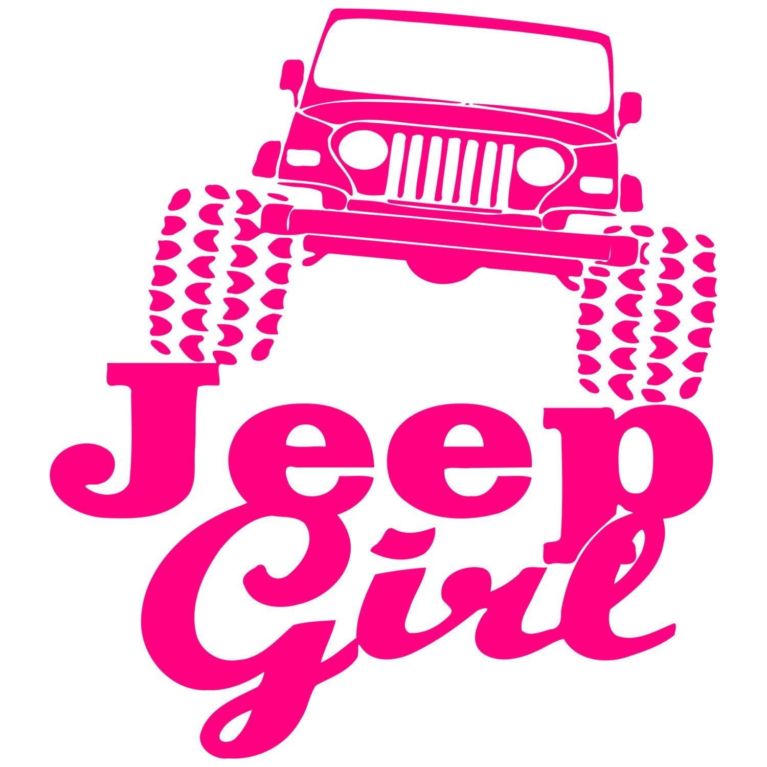 Pink Jeep Logo - Jeep girl Logos