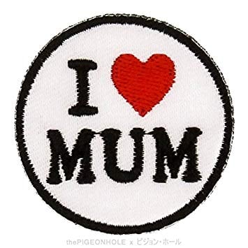 Red Circle with White S Logo - Make Love, Not War ] I <3 Mom; Love Mom for Mother 's Day (White ...