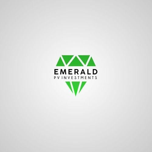 The Emerald Logo - Real Estate Company that offers homes to people in need. Logo