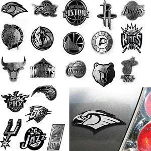 SUV Logo - NBA Basketball 3D Auto Car Truck SUV Chrome Metal Team Logo Emblem