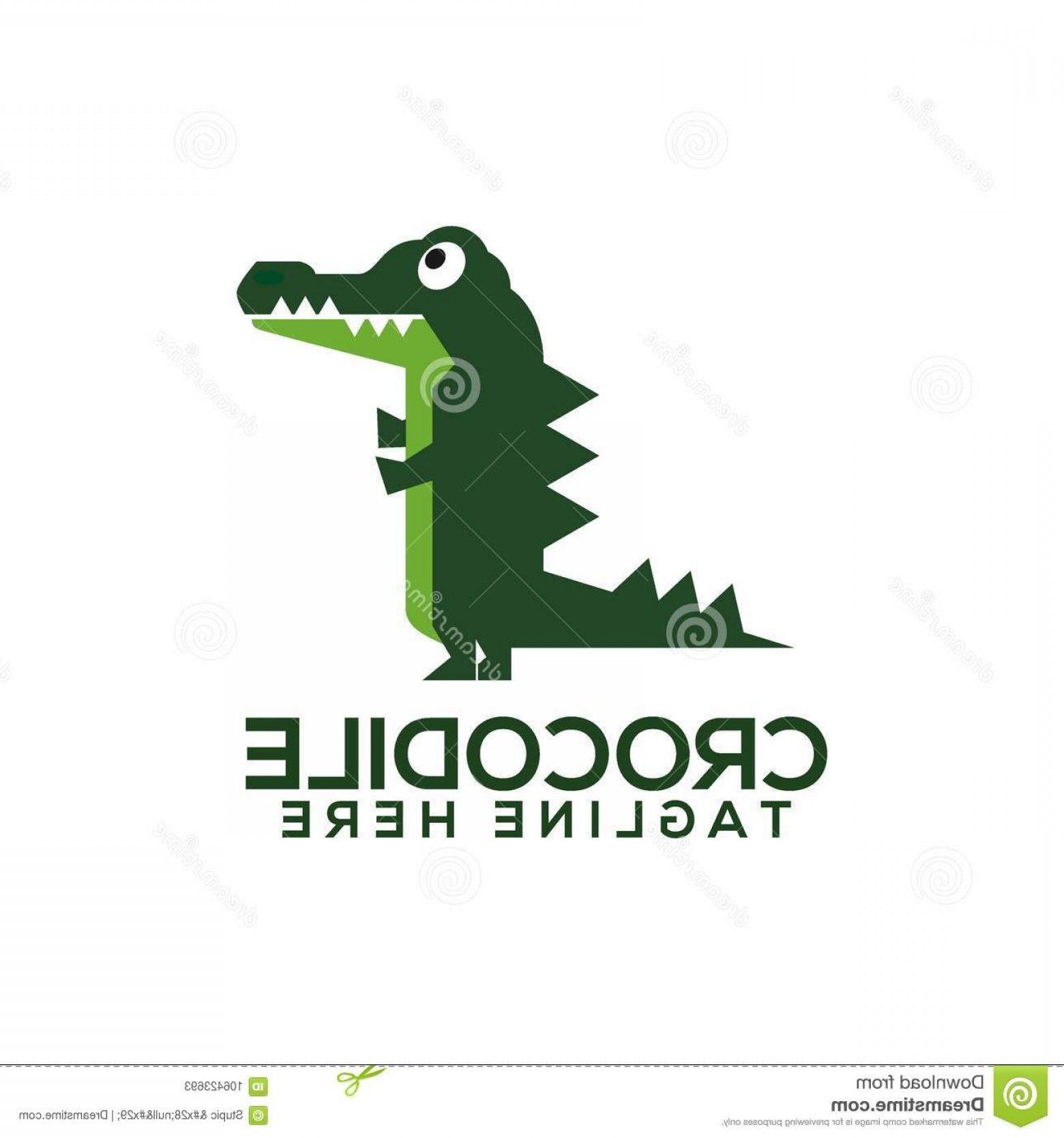 Alligator Vector Logo - Crocodile Logo Vector Art Logo Template Illustration Simple Unique ...