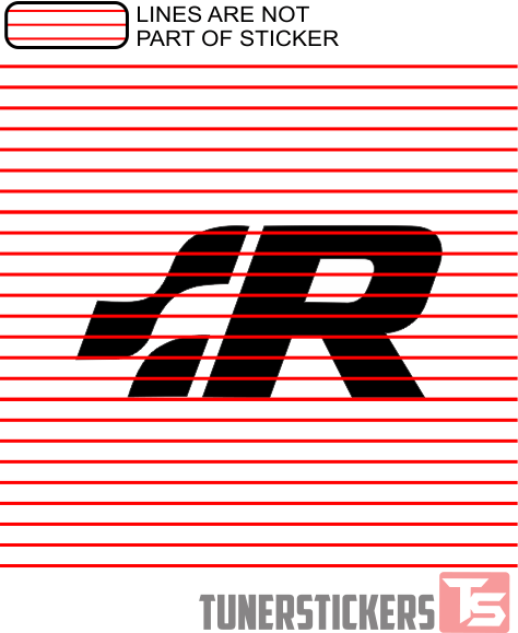 Pink R Logo - R Logo - Tuner Stickers