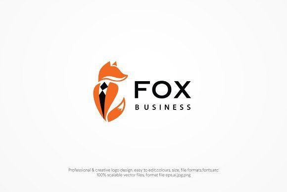 Fox Business Logo - fox business logo template ~ Logo Templates ~ Creative Market