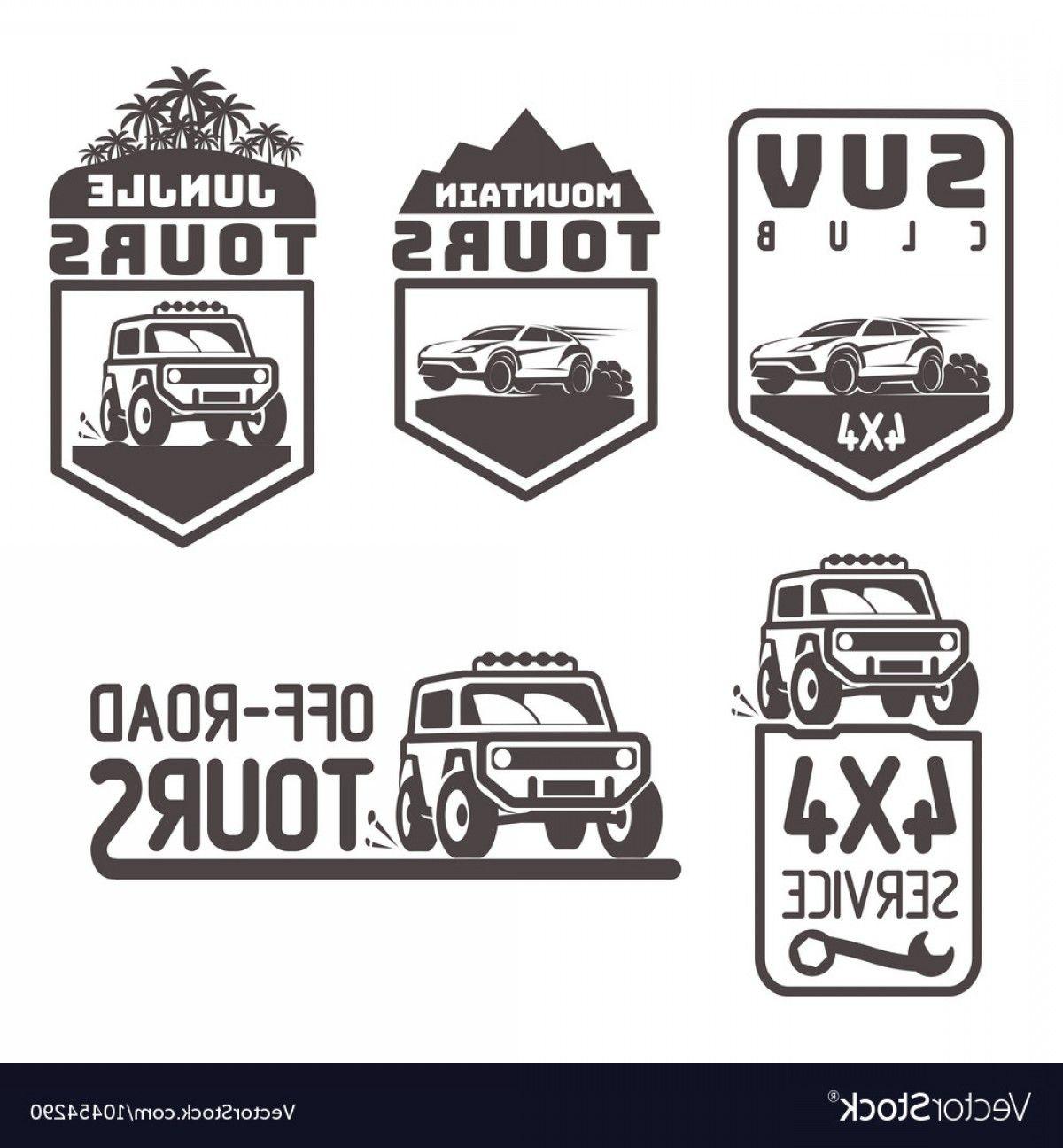 SUV Logo - Suv X Off Road Travel Tour Club Icon Logo Vector