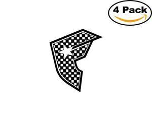 Famous Clothing Logo - famous stars and straps clothing logo 4 Stickers 4x4 Inches Sticker