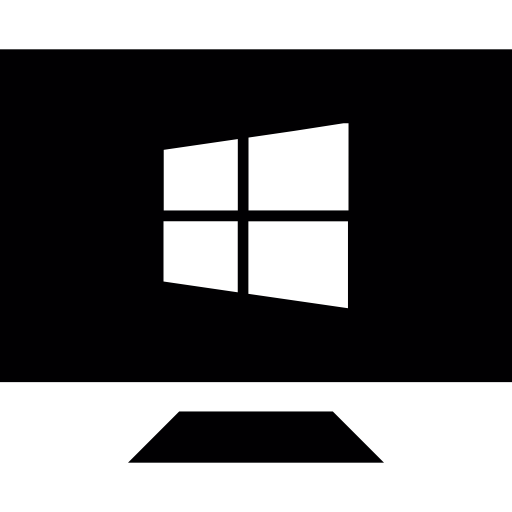 Windows Computer Logo - Computer screen with windows logo Icons | Free Download